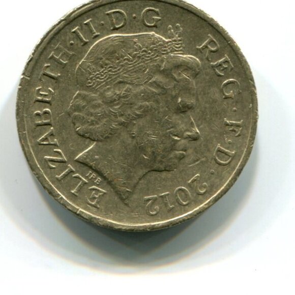 2012 Great Britain Shield of the Royal Arms One Pound Coin (b510-9) - Picture 2 of 2